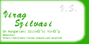 virag szilvasi business card